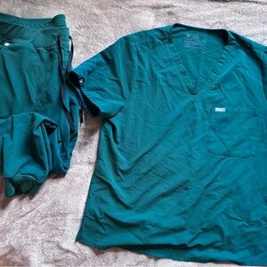 Figs Teal Sweatpants & Joggers